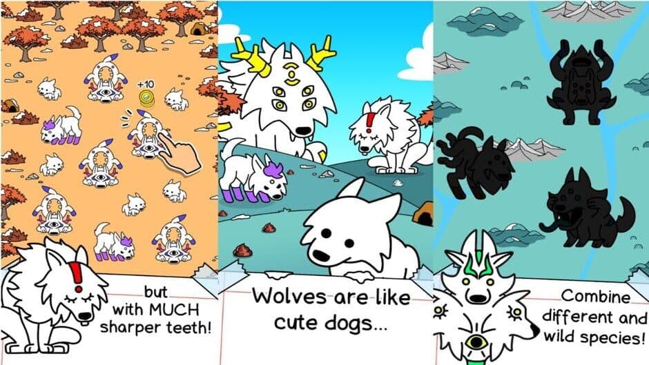 Скриншот 1 из Wolf Evolution: Merge and Create Mutant Wild Dogs