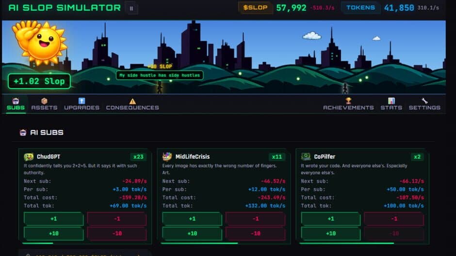 Скриншот 1 из AI Slop Simulator