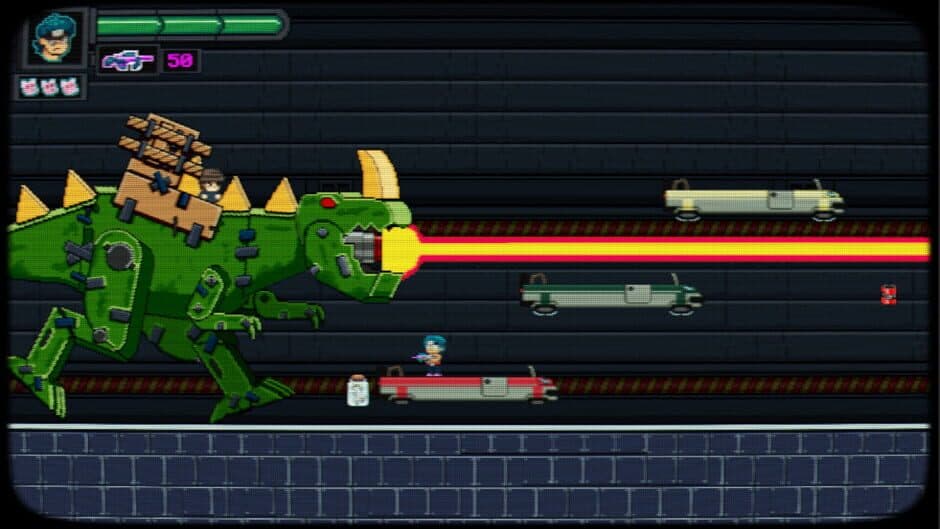 Скриншот 2 из Pixel Waifu: Escape From the Dark Corporation. The Telepathic Power of a Lovestruck Otaku