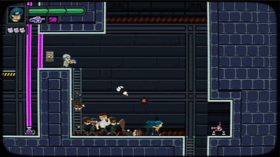 Скриншот 4 из Pixel Waifu: Escape From the Dark Corporation. The Telepathic Power of a Lovestruck Otaku