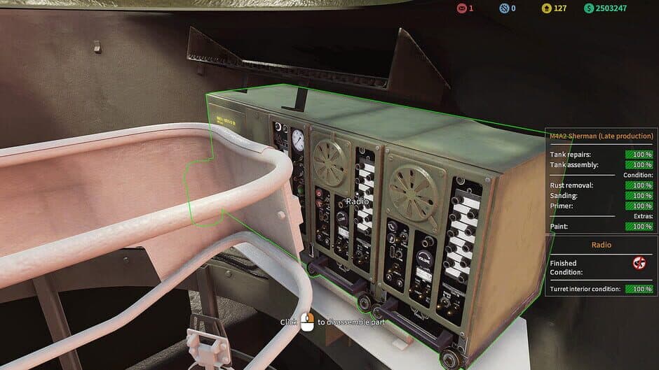 Скриншот 10 из Tank Mechanic Simulator: Shermans DLC