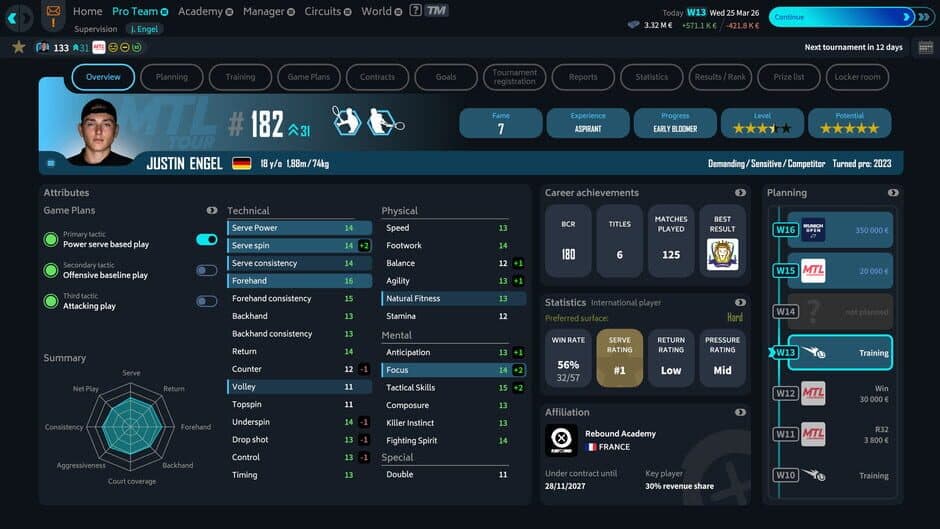 Скриншот 3 из Tennis Manager 26