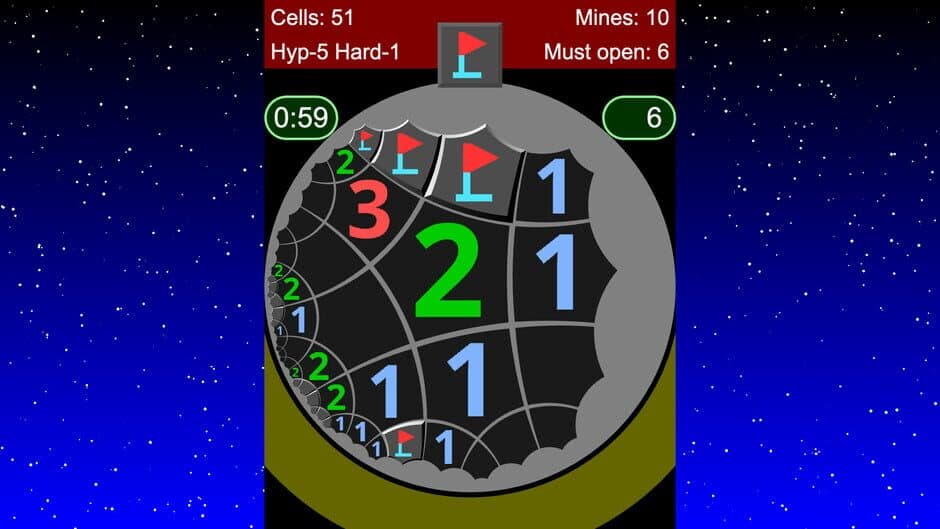 Скриншот 1 из Non-Euclidean Minesweeper