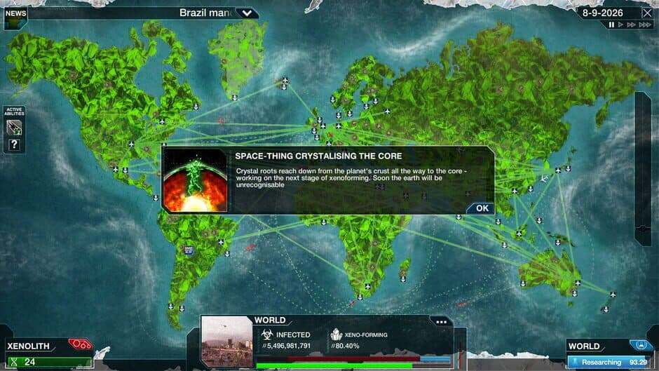 Скриншот 2 из Plague Inc: Aliens & Anti-Vaxxers