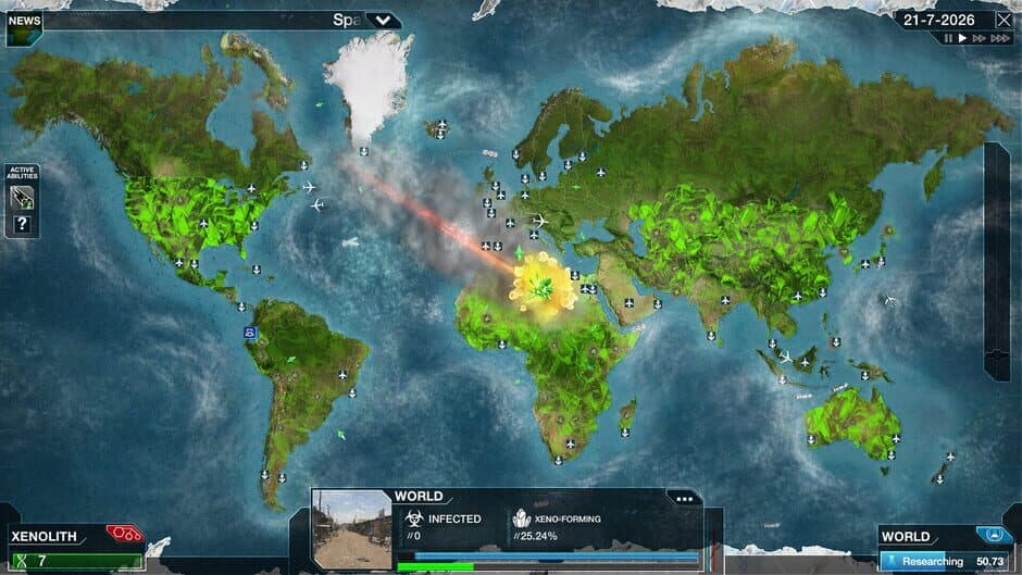 Скриншот 3 из Plague Inc: Aliens & Anti-Vaxxers