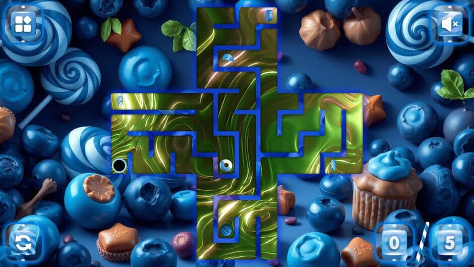 Скриншот 1 из Sweetie Candy Maze: Blueberry