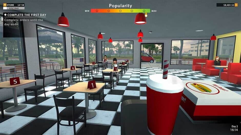 Скриншот 4 из Food And Hotel Simulator Bundle: Road Cafe & Motel Business & Street Food