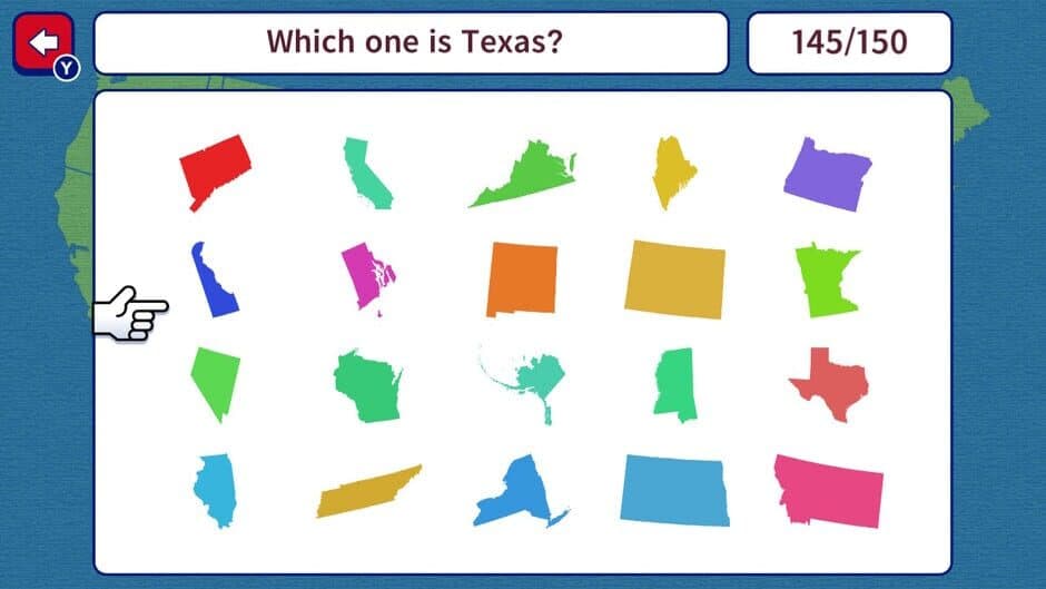 Скриншот 5 из Geo Brain Boost! 50 U.S. States Silhouette Quiz
