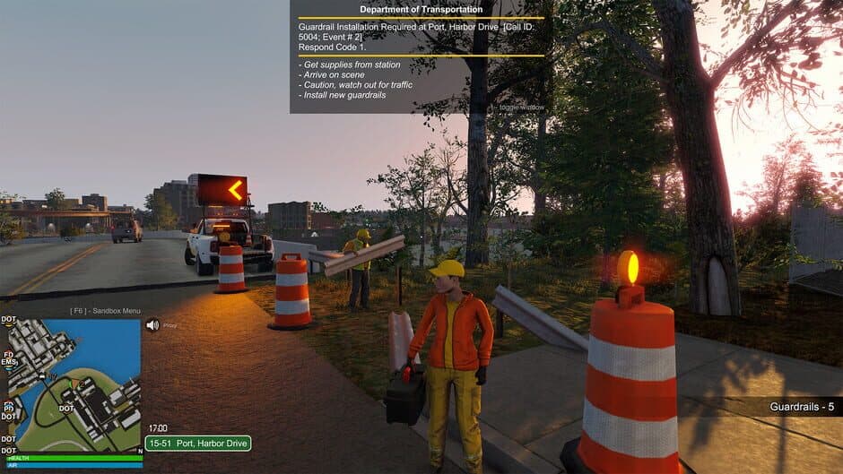 Скриншот 4 из Flashing Lights: Department of Transportation
