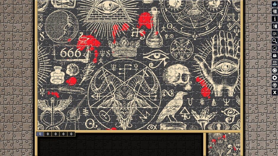 Скриншот 1 из Pixel Puzzles: Illustrations & Anime - Jigsaw Pack: Occult