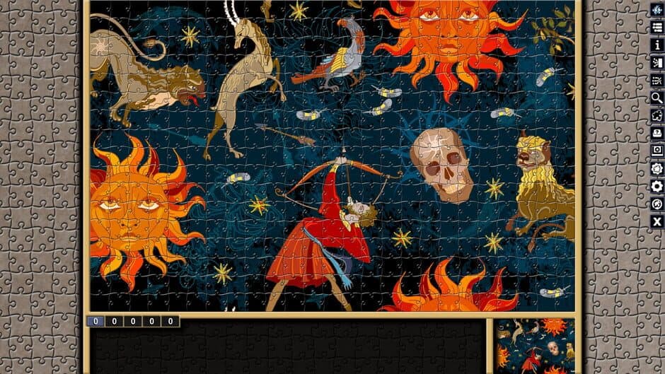 Скриншот 2 из Pixel Puzzles: Illustrations & Anime - Jigsaw Pack: Occult