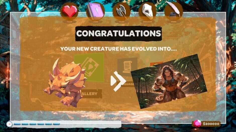 Скриншот 3 из Dino Evolution: Catch Dinosaurs and Raise Anime Primeval Boys