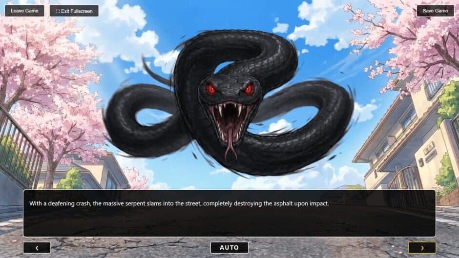 Скриншот 1 из That Time My School Was Invaded by Dimensional Snakes and Now I'm Bound to a Multiverse Protector!