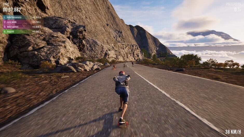 Скриншот 2 из Longboard Skate Downhill Simulator