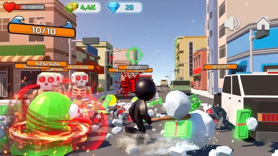 Скриншот 2 из Stickman Monster Battle 3D