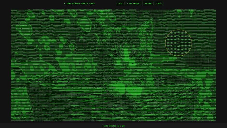 Скриншот 4 из 100 Hidden ASCII Cats
