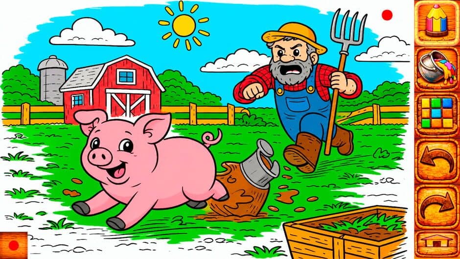 Скриншот 4 из Animal Farm Coloring Book for Kids & Toddlers