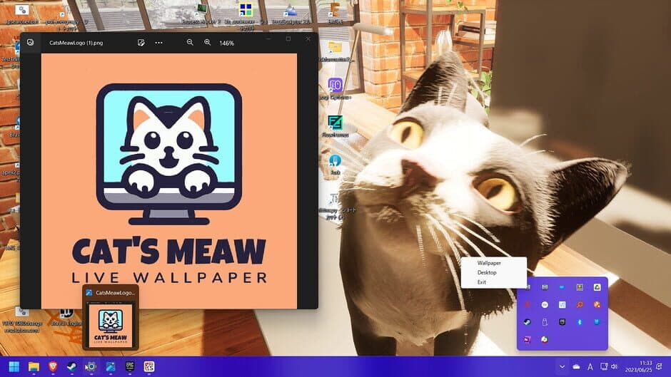 Скриншот 7 из Cat's Meow Live Wallpaper