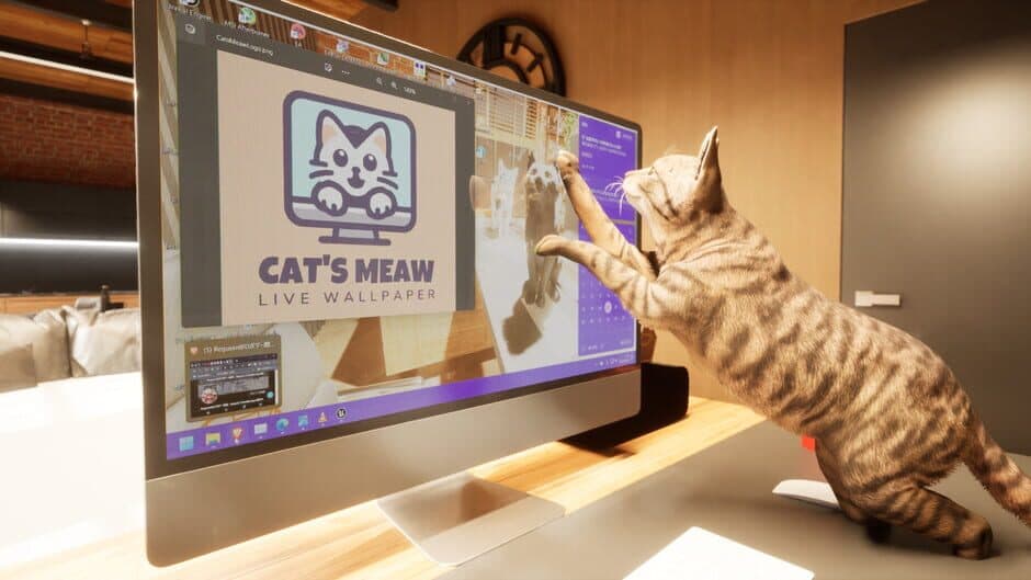 Скриншот 3 из Cat's Meow Live Wallpaper