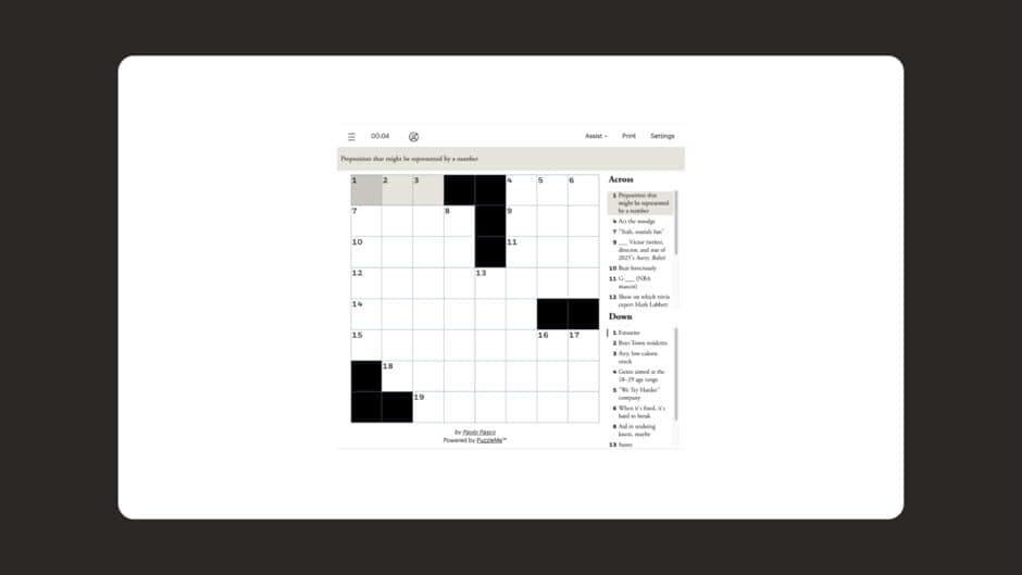 Скриншот 1 из Crossword