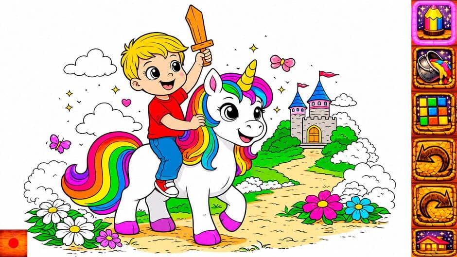 Скриншот 3 из Animal Coloring Book for Kids & Toddlers: Unicorns