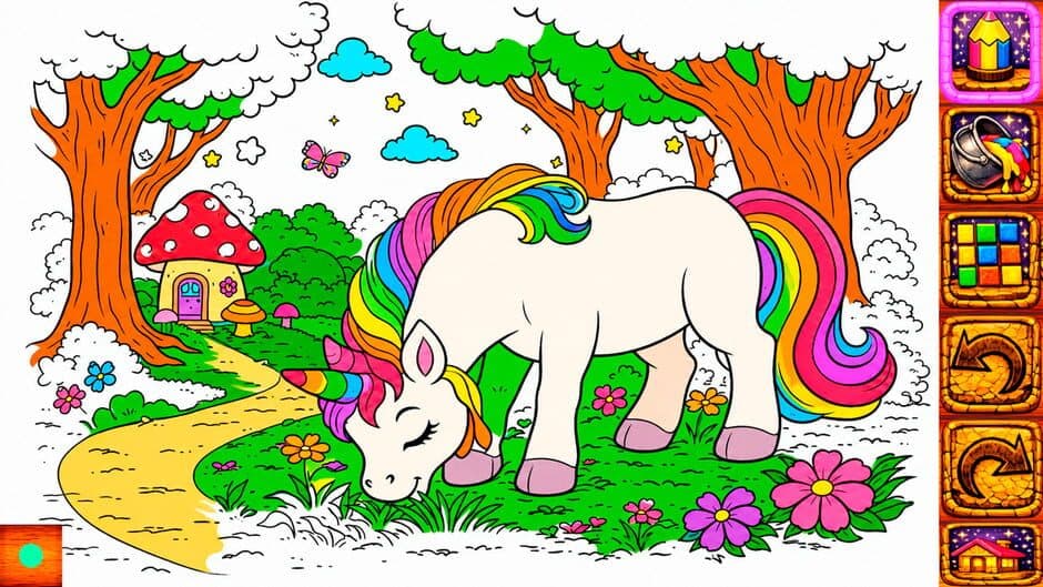 Скриншот 5 из Animal Coloring Book for Kids & Toddlers: Unicorns