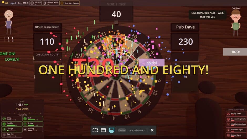Скриншот 1 из Dorts: A Darts Roguelike