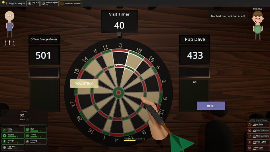Скриншот 2 из Dorts: A Darts Roguelike