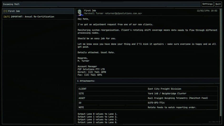 Скриншот 1 из Lane-4: A dystopian Programming Thriller