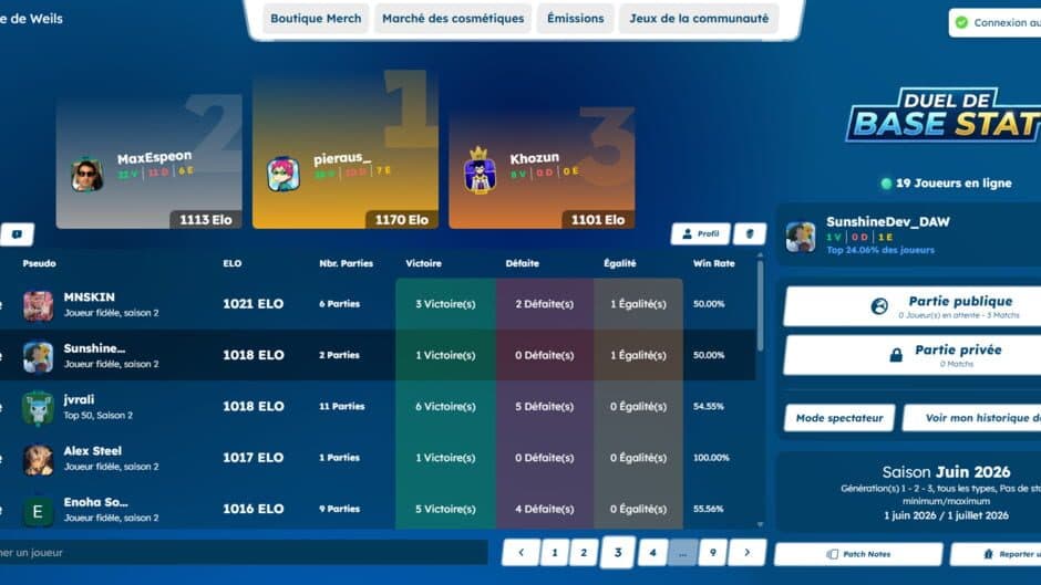 Скриншот 1 из Duel de Base Stat