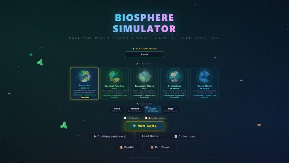 Скриншот 1 из Biosphere Simulator