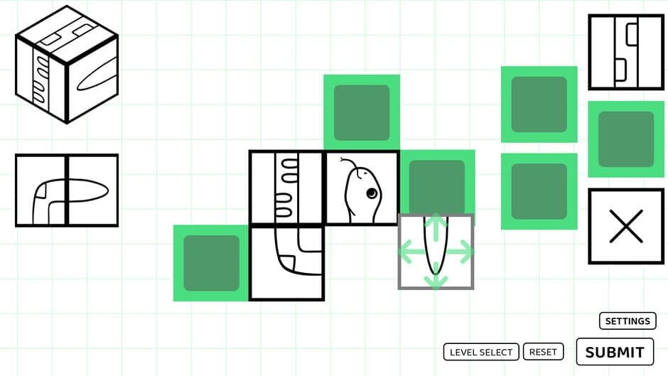 Скриншот 3 из A Puzzle Game where you Fold Dice