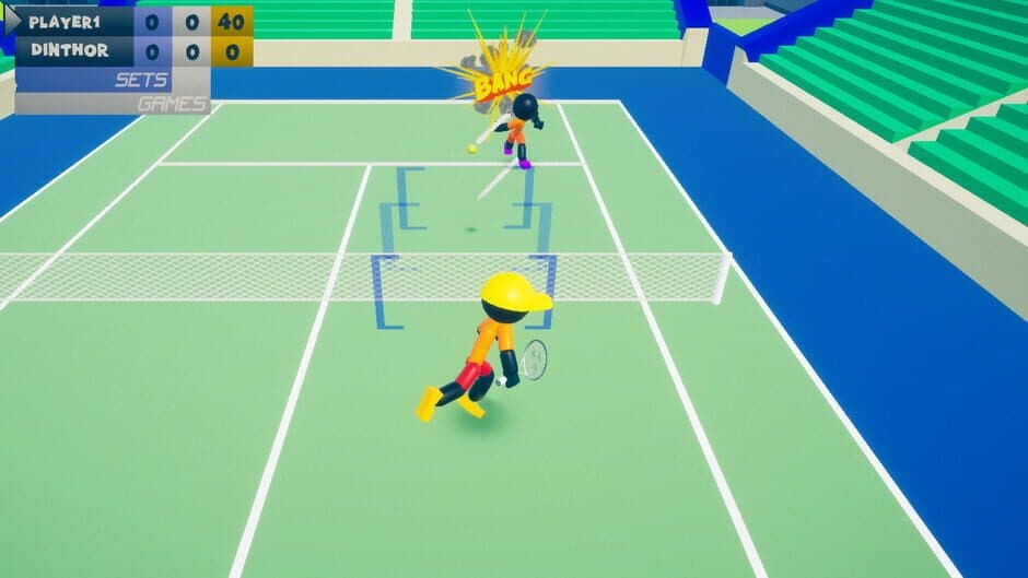 Скриншот 1 из Stickman 3D Tennis: Deluxe