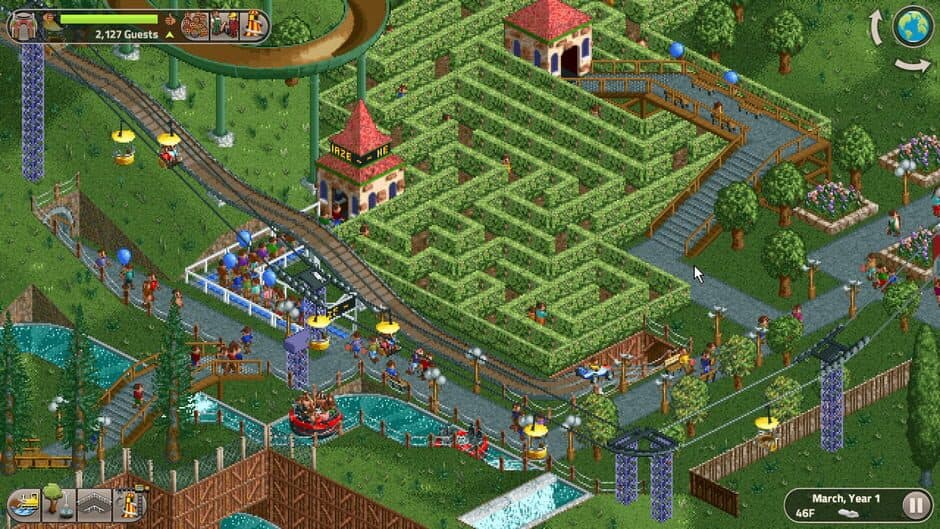 Скриншот 2 из RollerCoaster Tycoon on Nintendo Switch
