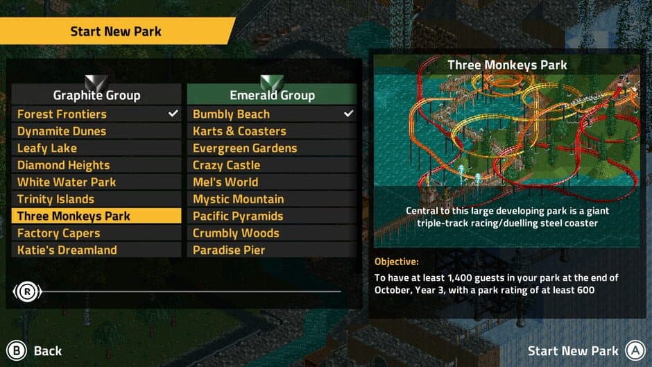 Скриншот 6 из RollerCoaster Tycoon on Nintendo Switch