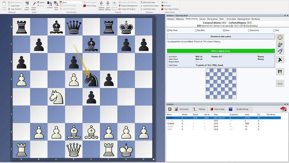 Скриншот 1 из ChessBase 16: Steam Edition