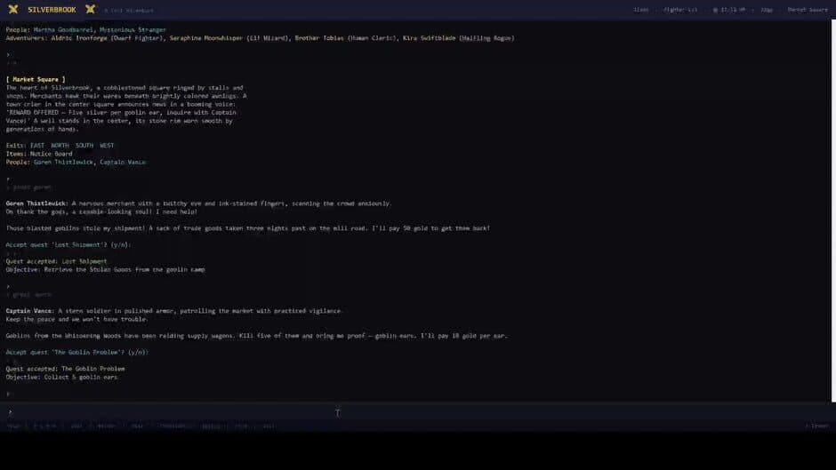 Скриншот 5 из Silverbrook: a Text-Based RPG