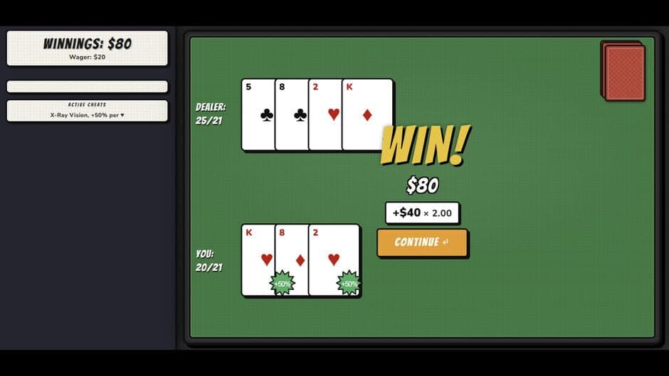 Скриншот 3 из Blackjack: Cheat the House!