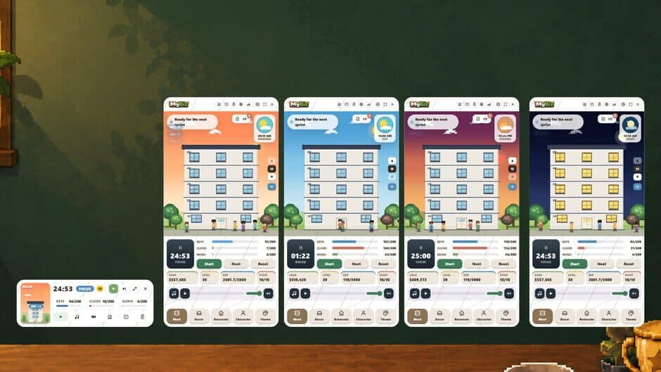 Скриншот 7 из MyBiz: Pomodoro Desk Tycoon