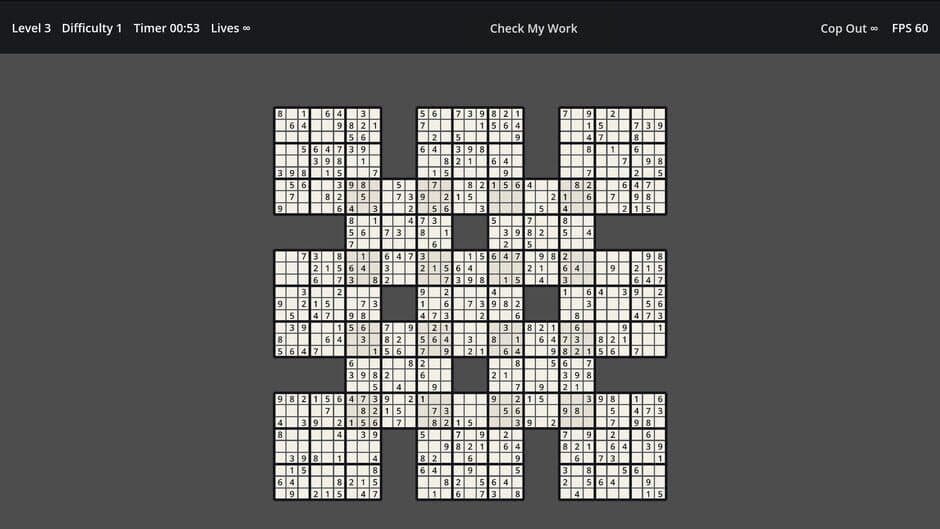 Скриншот 1 из Sudoku: Unlimited Expansion