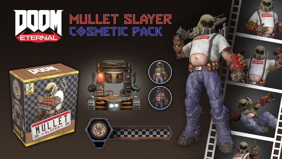 Скриншот 1 из Doom Eternal: Mullet Slayer Master Collection Cosmetic Pack