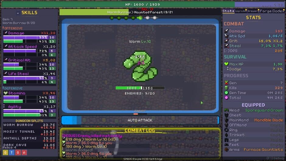 Скриншот 5 из Gene Crawl: Dungeon Descent