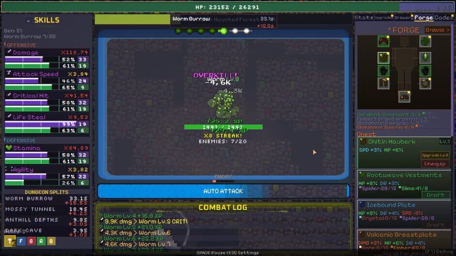 Скриншот 6 из Gene Crawl: Dungeon Descent