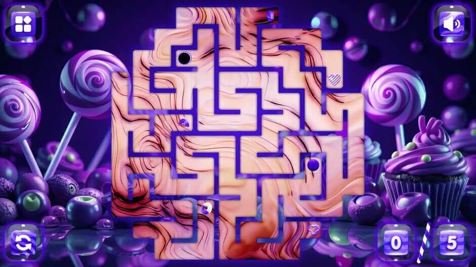 Скриншот 4 из Sweetie Candy Maze: Violet Plum