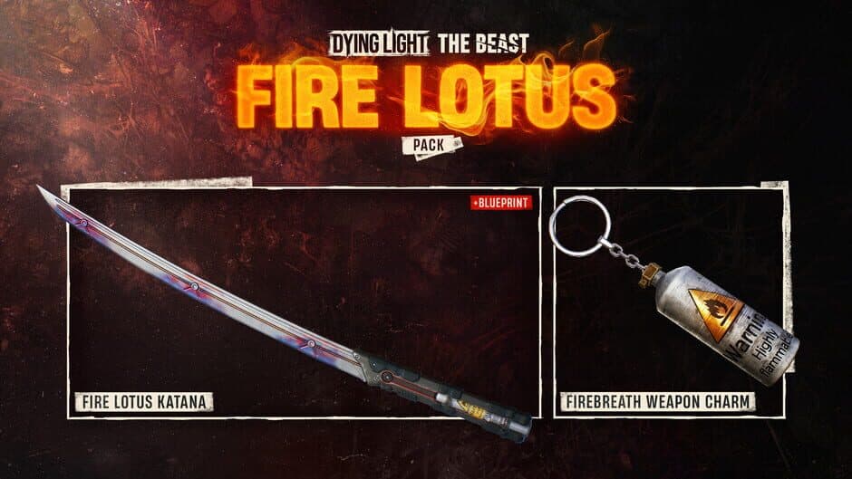 Скриншот 1 из Dying Light: The Beast - Fire Lotus Weapon Pack