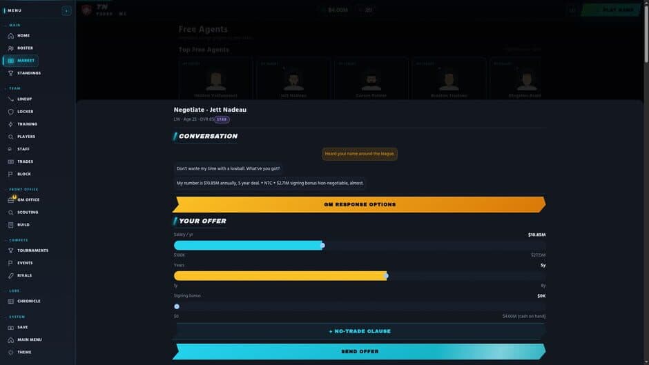 Скриншот 3 из OvertimeGM: Hockey Manager