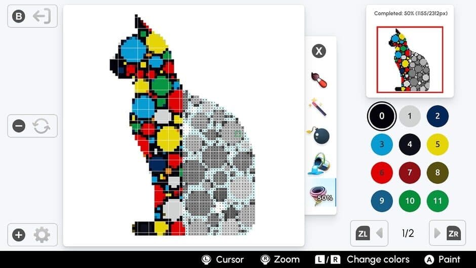 Скриншот 1 из Pixel Art Coloring Book 2