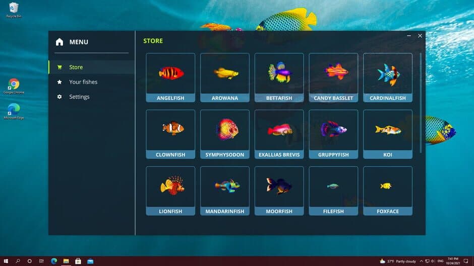 Скриншот 3 из Virtual Aquarium