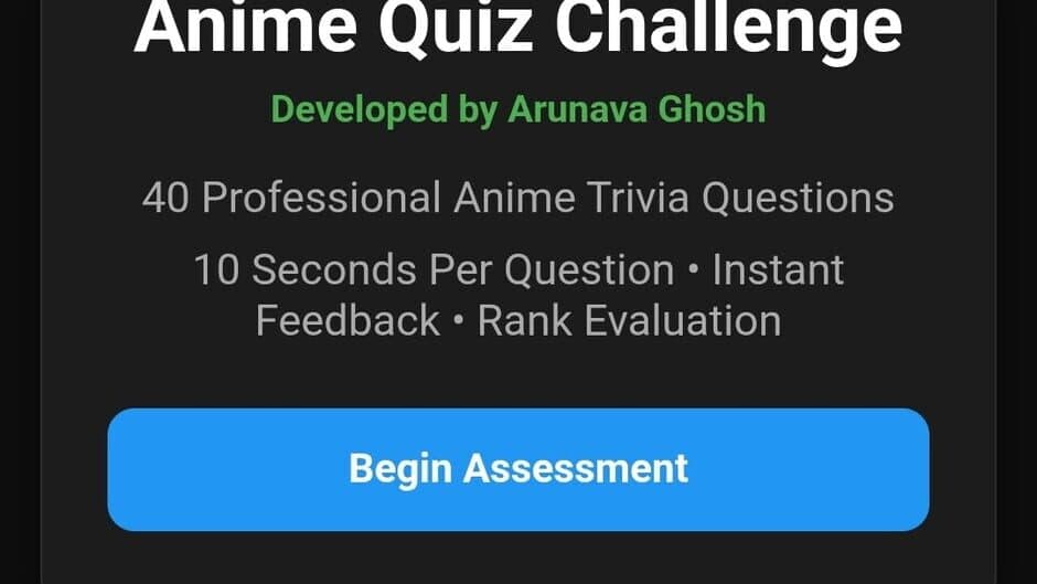 Скриншот 1 из Anime Quiz Challenge