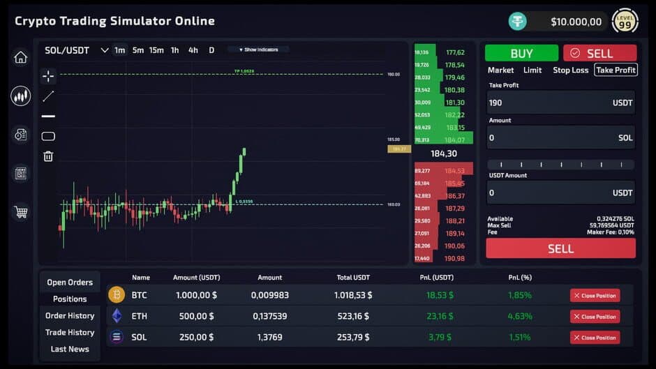 Скриншот 3 из Crypto Trading Simulator